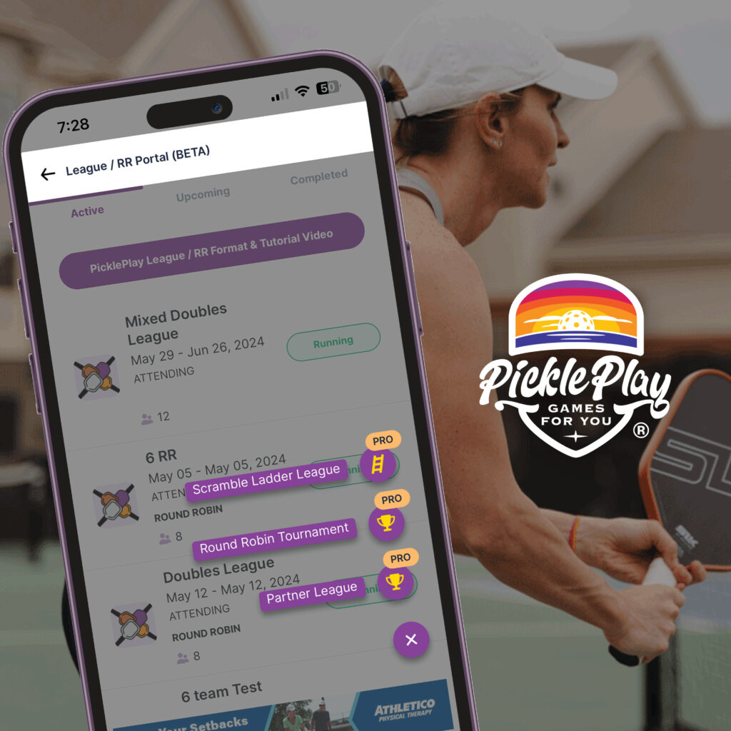 Pickleball Partner Leagues on PicklePlay