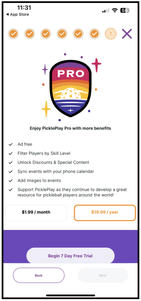 PicklePlay Pro Features